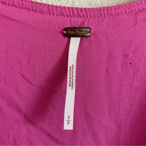 FREE PEOPLE Do It Again BOHO Cotton Mini Dress NWT Small - Picture 16 of 16